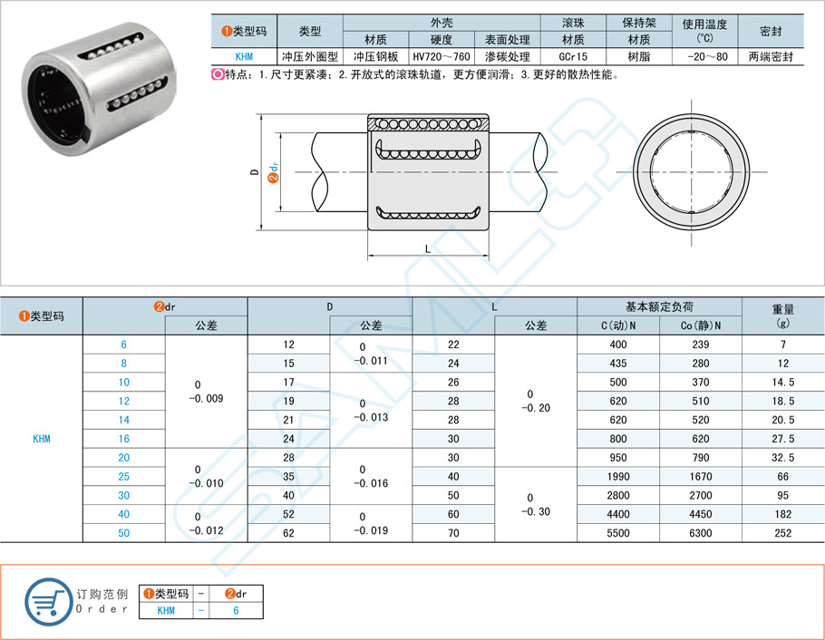 沖壓外圈型直線軸承的作用 沖壓外圈型直線軸承的作用