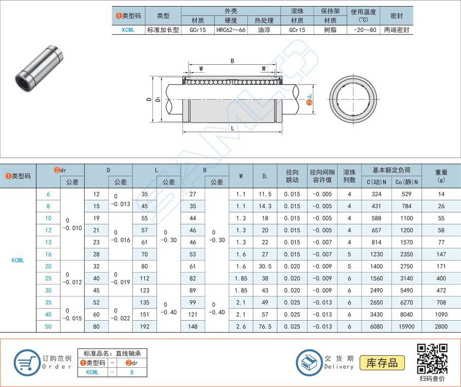 加長型直線軸承加工定制價(jià)格